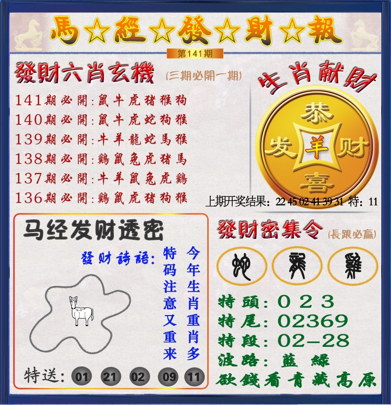 141期发财报[图]