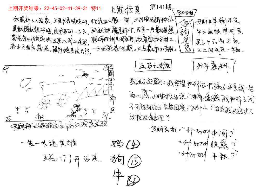 141期手写九龙内幕[图]