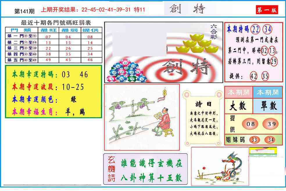 141期九龍创特A(推荐)[图]