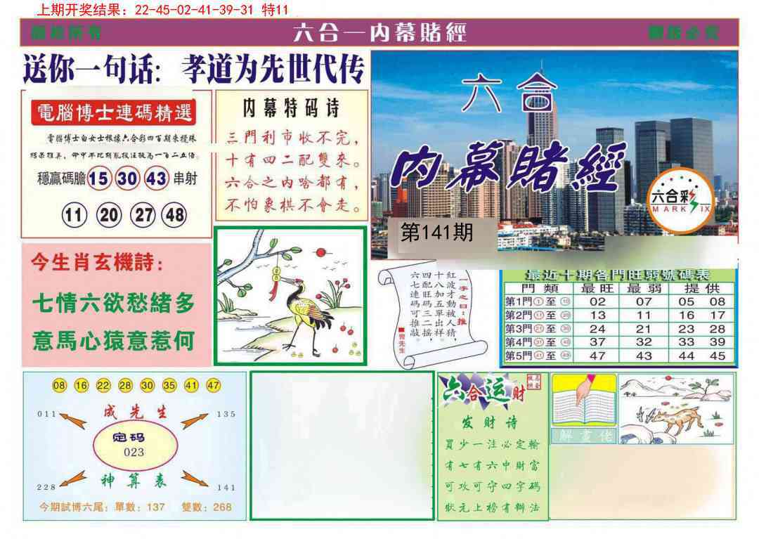 141期内幕赌经[图]