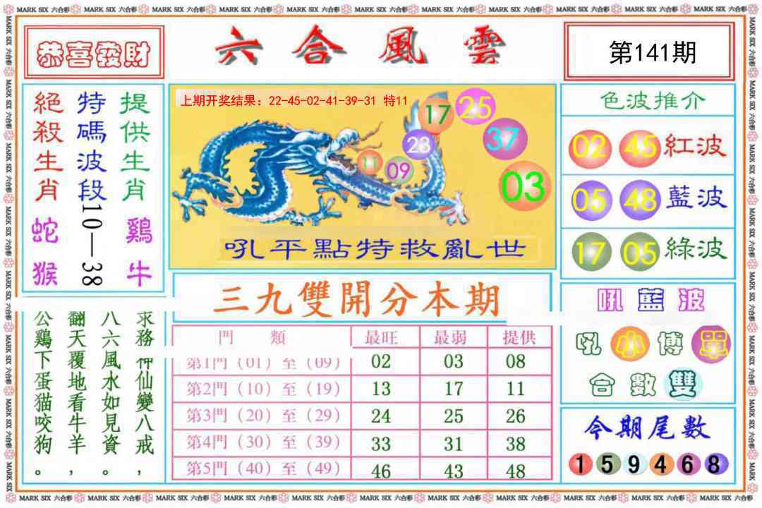 141期六合风云《另版》[图]