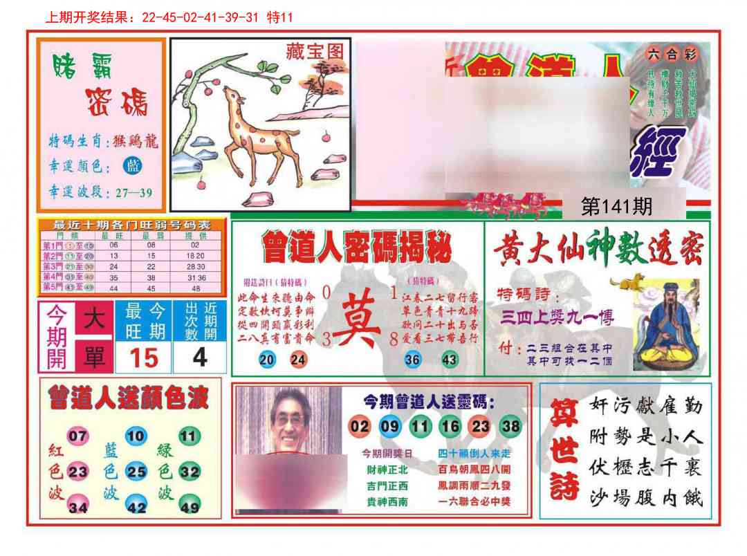 141期赢钱一经[图]
