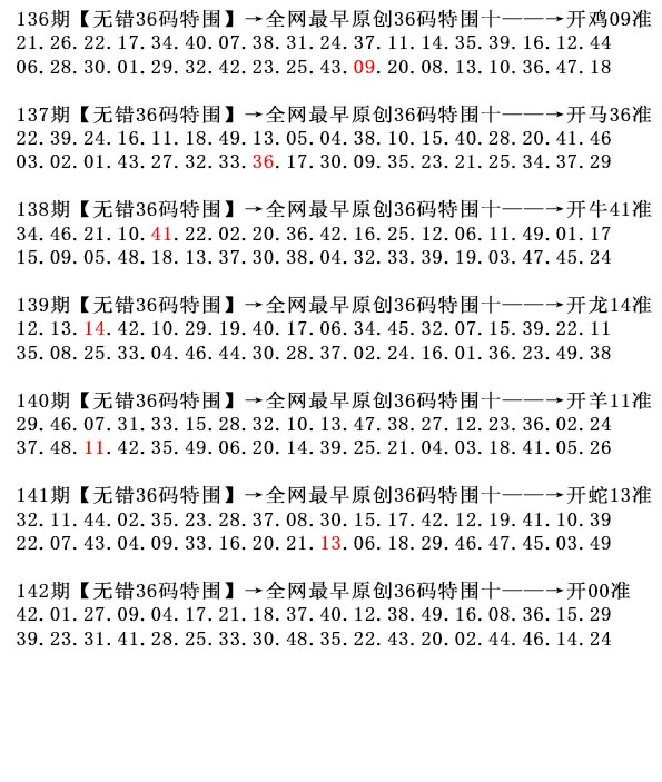 142期36码特围[图]