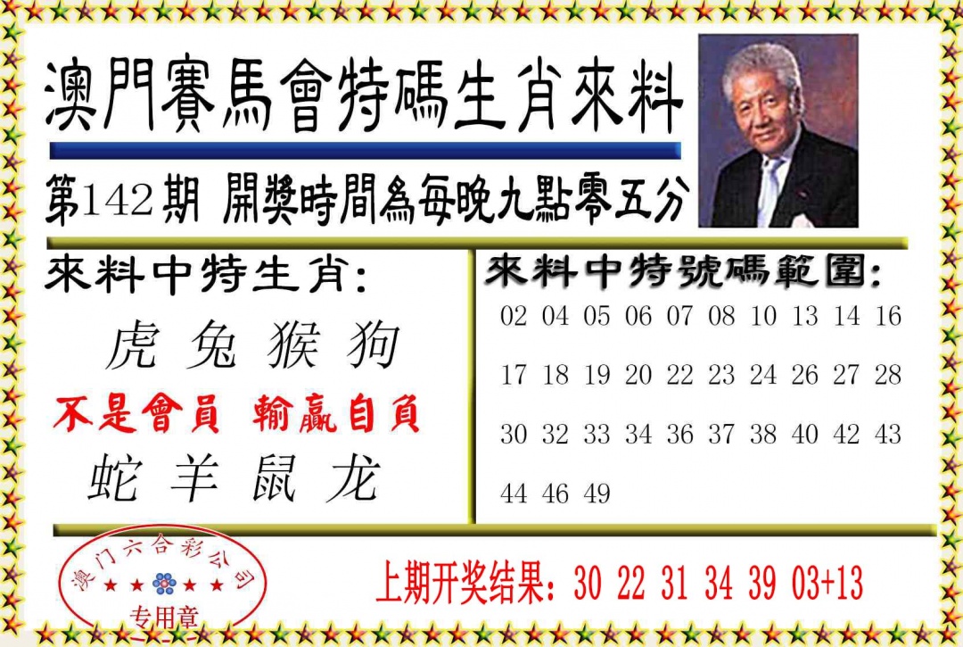 142期特码生肖来料[图]
