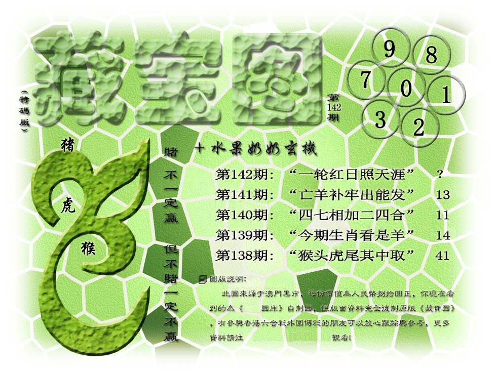 142期(水果奶奶藏宝图)正版[图]