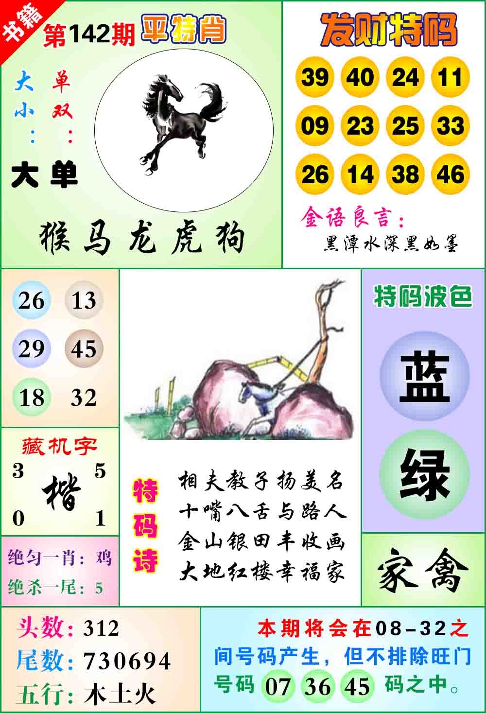 142期澳门天王宝典[图]