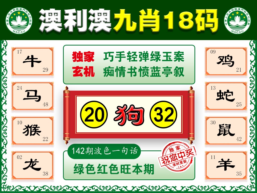 142期澳利澳九肖[图]