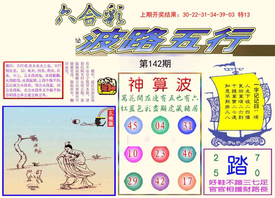 142期波路五行[图]
