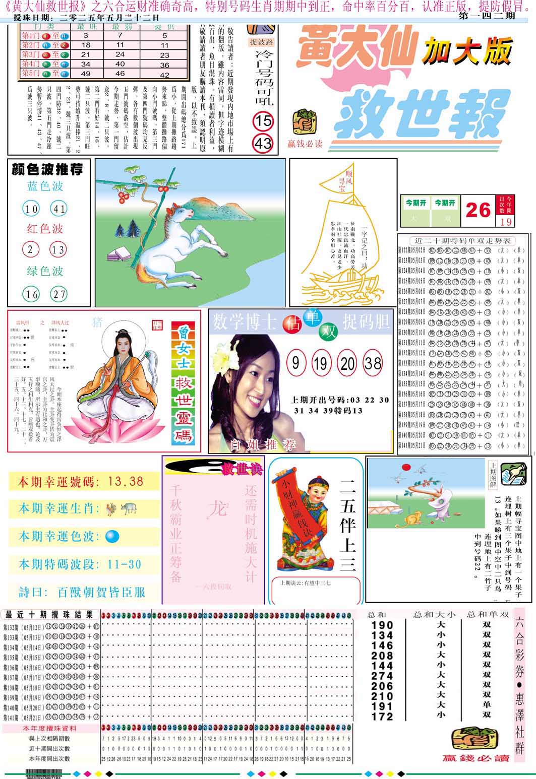 142期黄大仙救世A加大版[图]