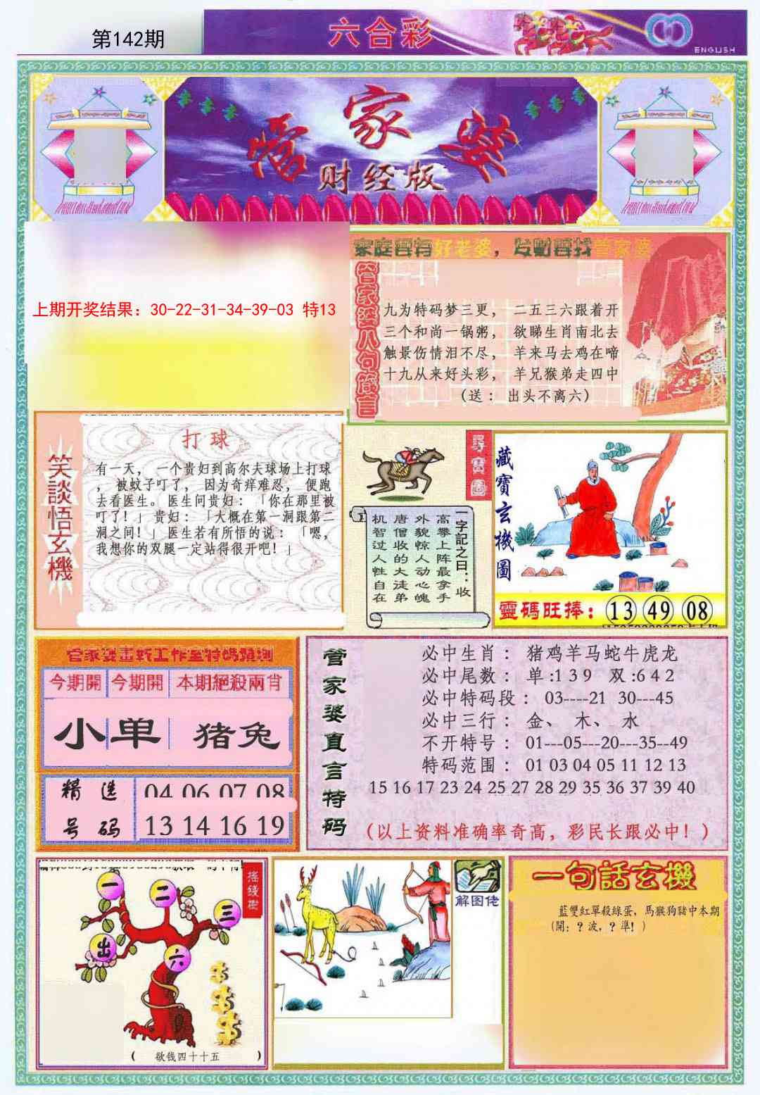 142期管家婆财经版[图]