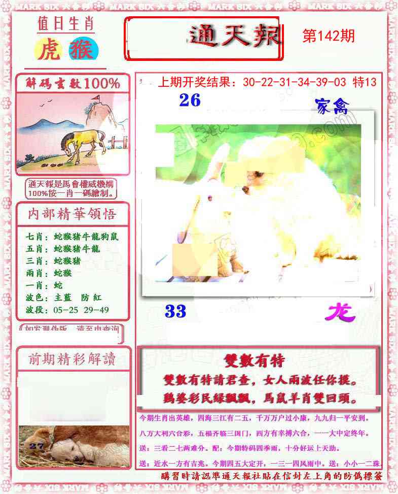 142期小喜通天报[图]