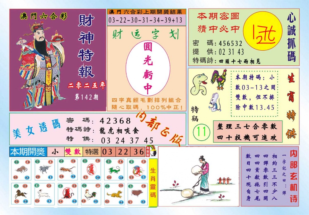 142期财神特报[图]