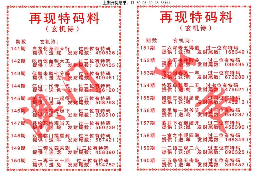 143期再现特码料[图]