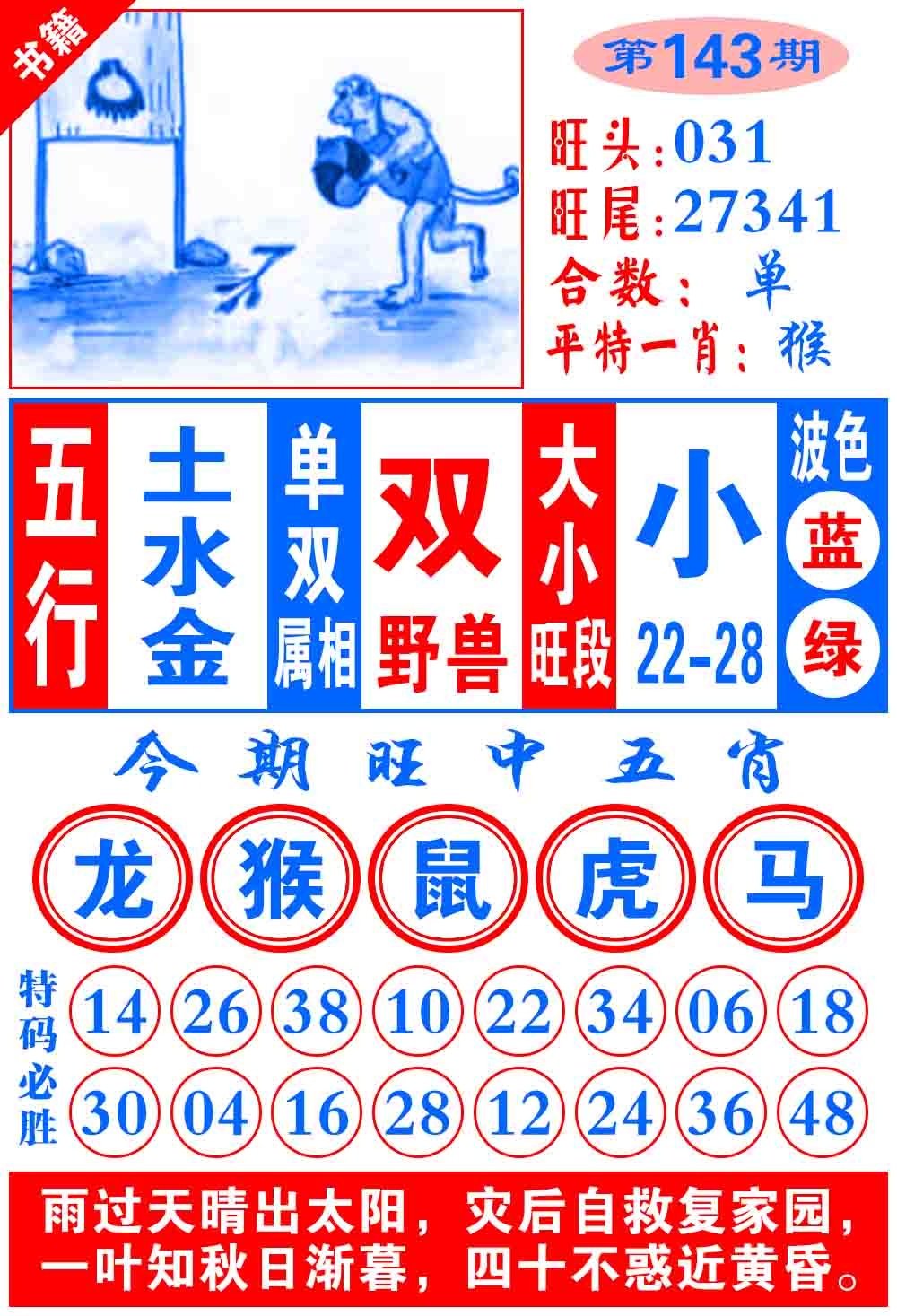 143期澳门全集心水[图]