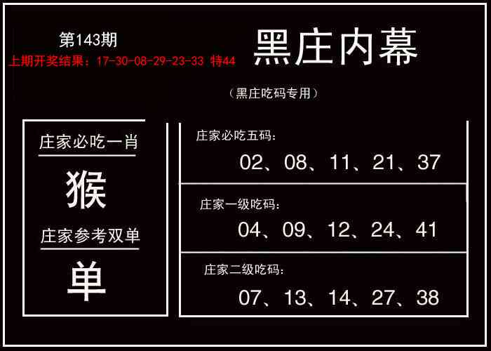 143期黑庄内幕[图]