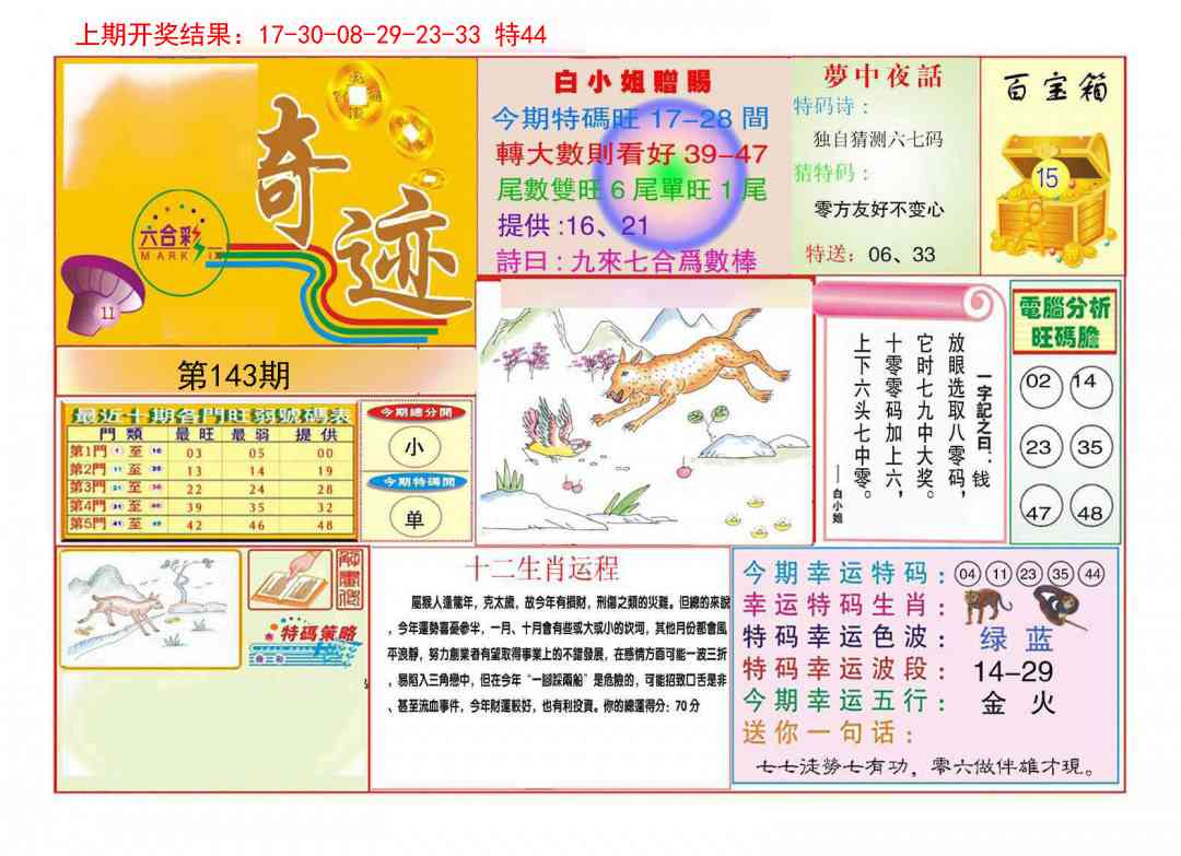 143期九龍奇迹A(推荐)[图]