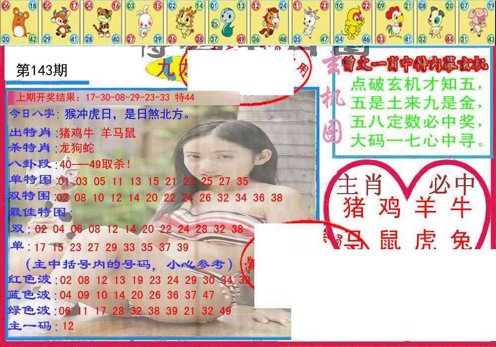 143期特码生肖图[图]