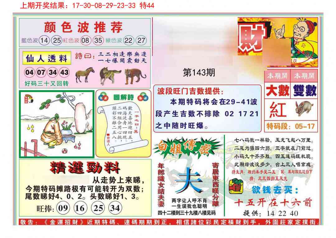 143期金运招财[图]