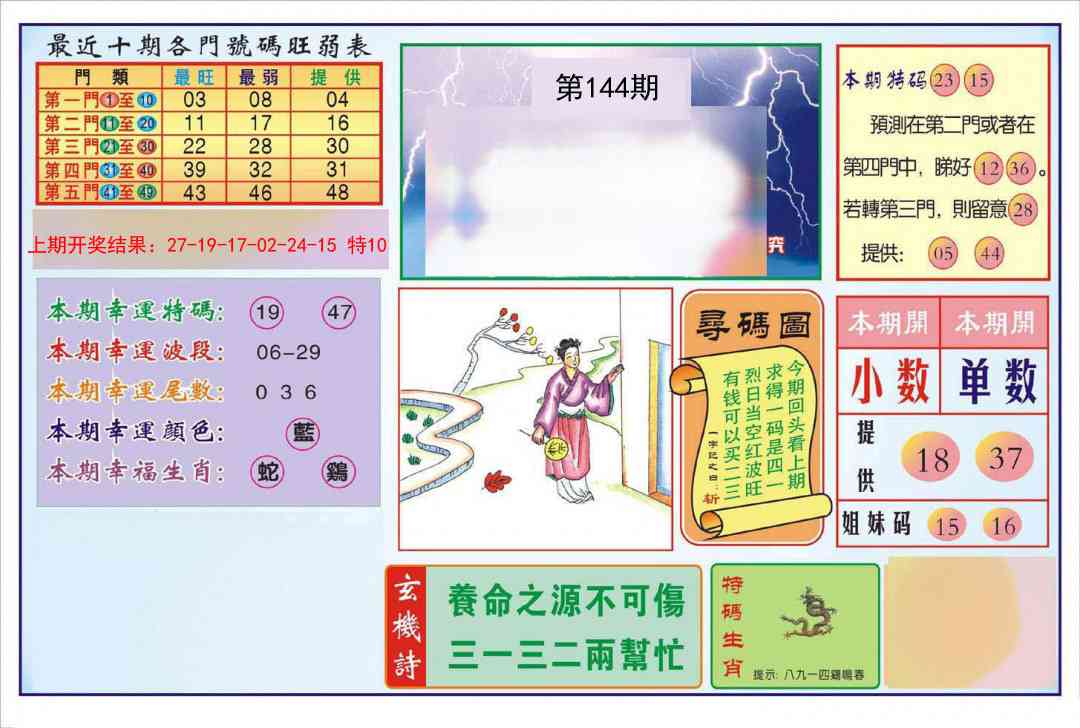 144期逢赌必羸[图]