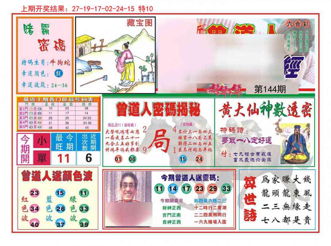 144期赢钱一经[图]