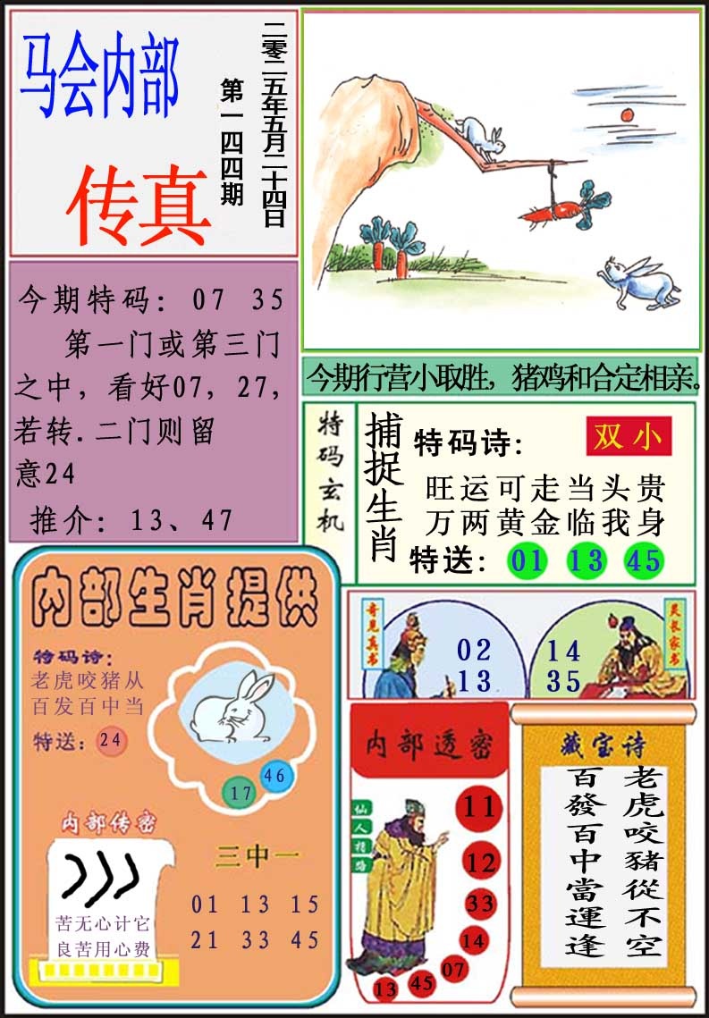 144期马会内部传真[图]