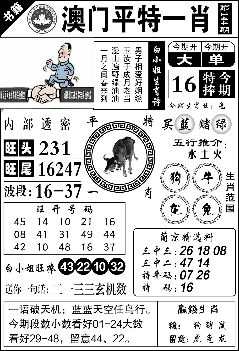 144期澳门内部透密[图]