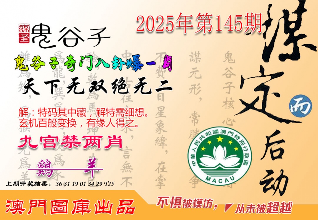 145期鬼谷子爆一肖[图]