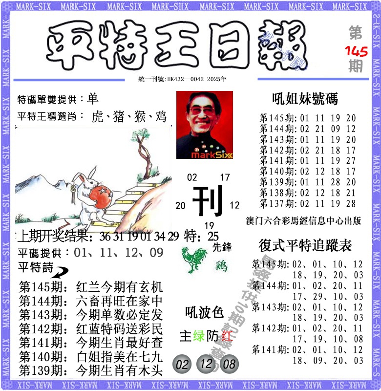 145期平特王日报[图]