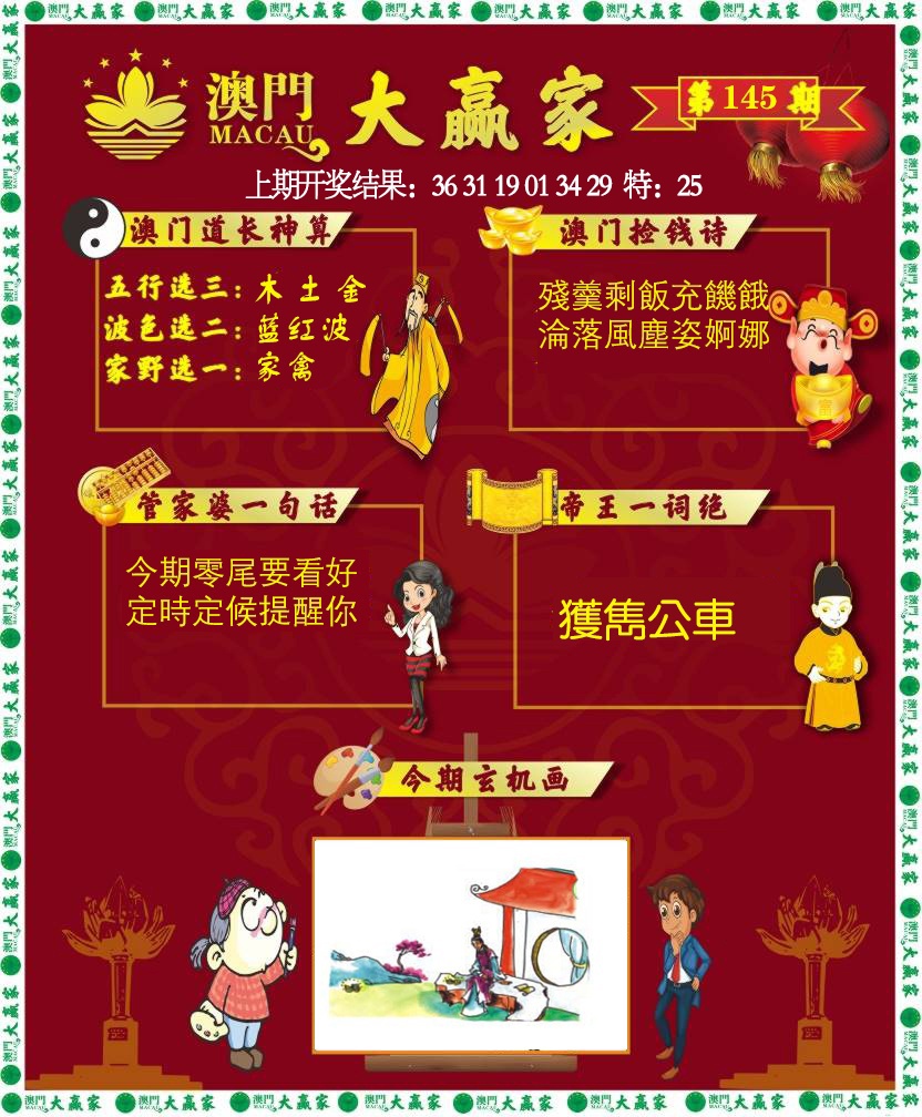 145期大赢家[图]
