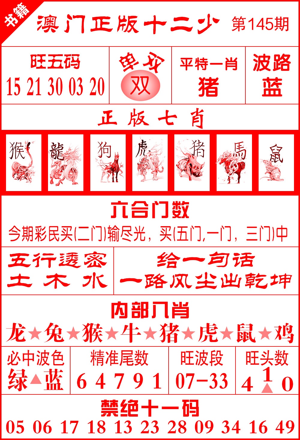 145期澳门十二少[图]