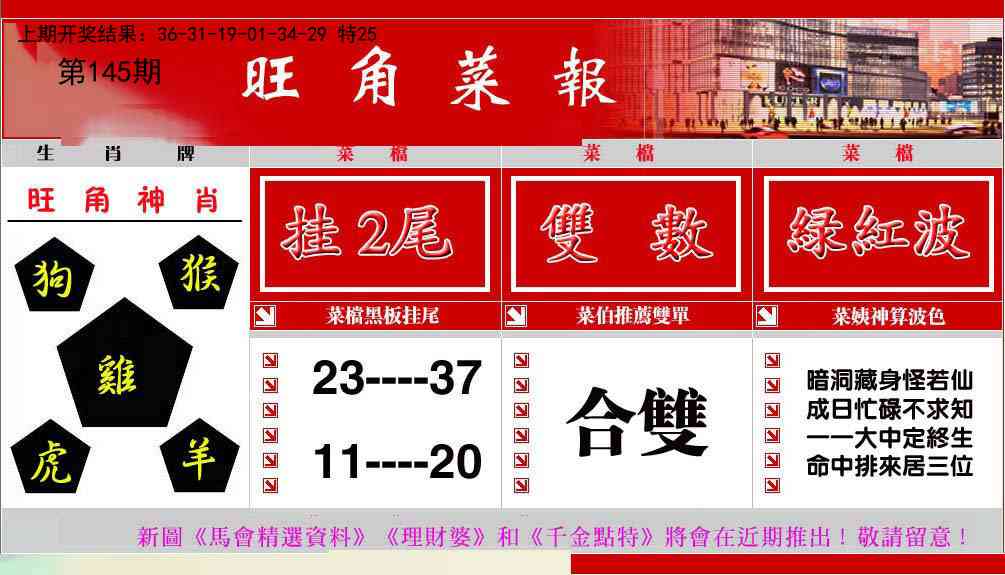 145期旺角菜报[图]