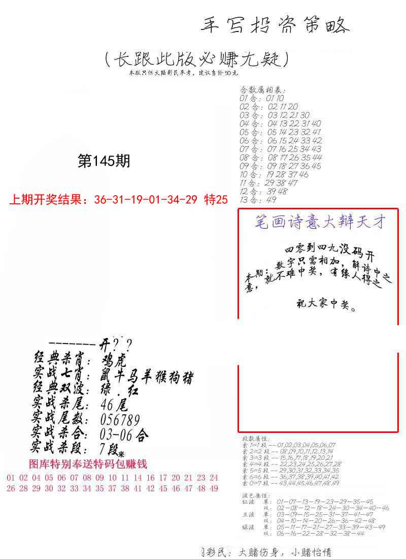 145期手写投资策略[图]