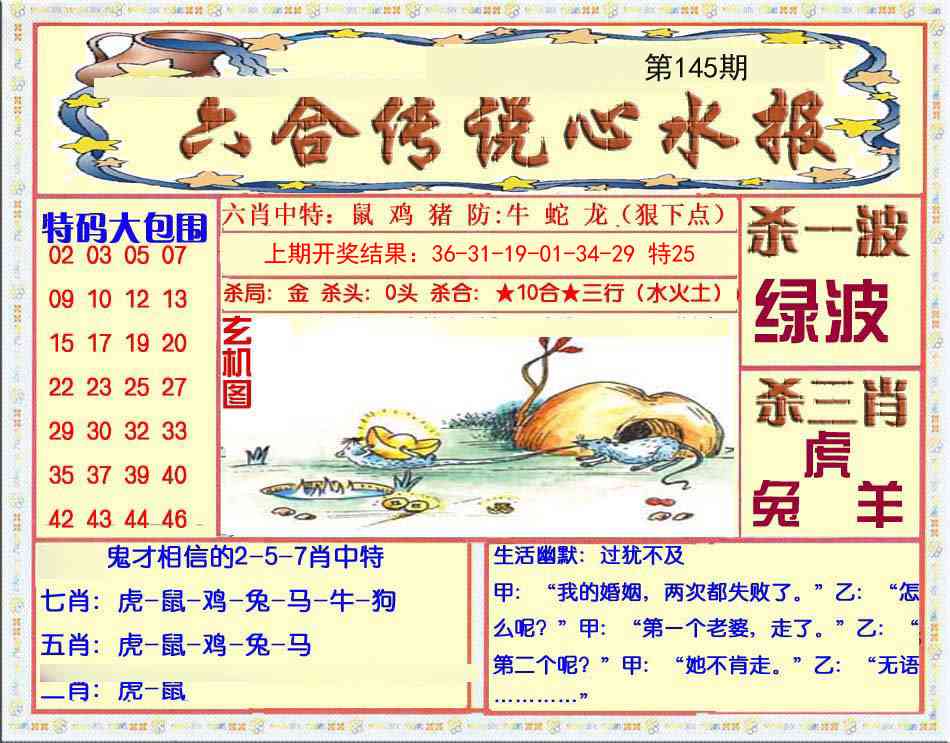 145期六合传说(心水版)[图]