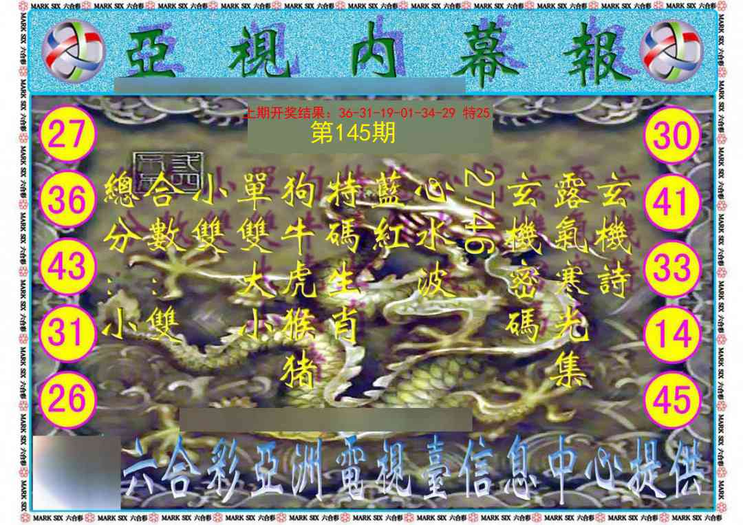 145期亚视内幕报[图]