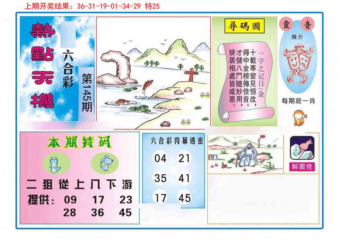 145期热点天机[图]