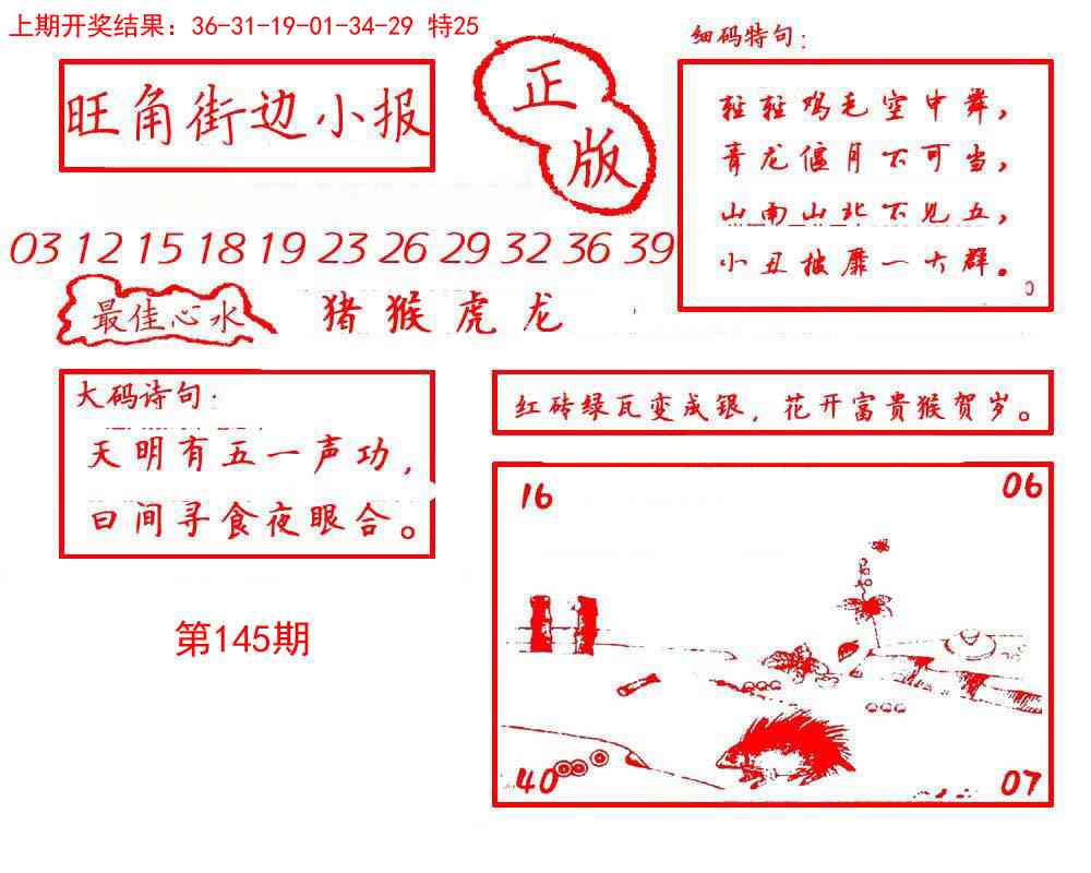 145期旺角街边小报[图]