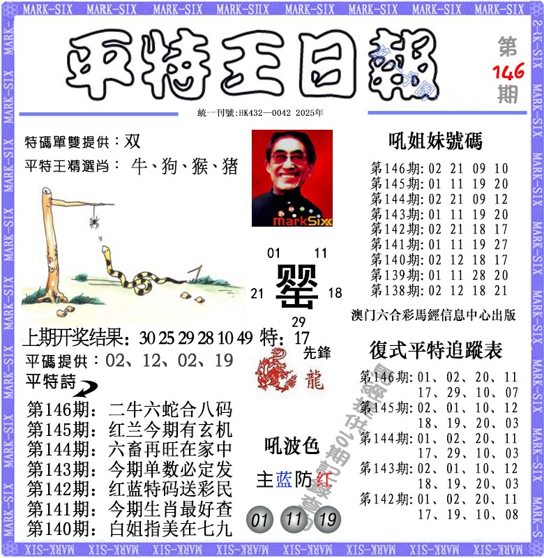 146期平特王日报[图]
