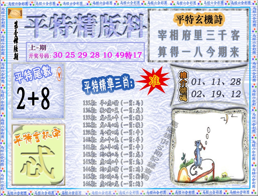 146期平特精版料[图]