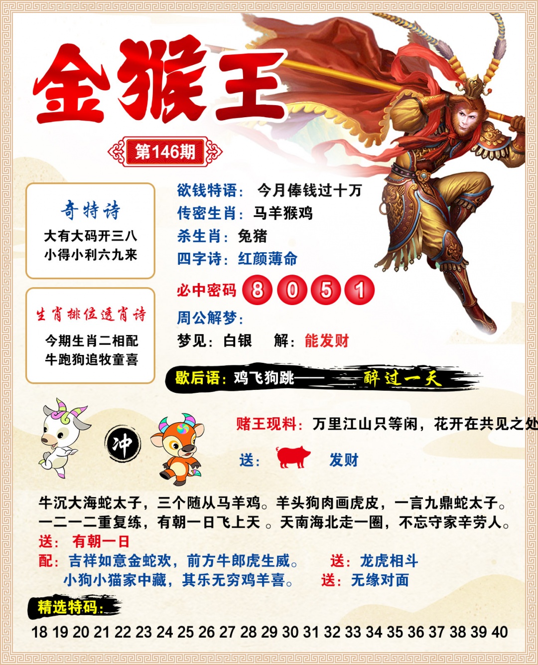 146期金猴王[图]