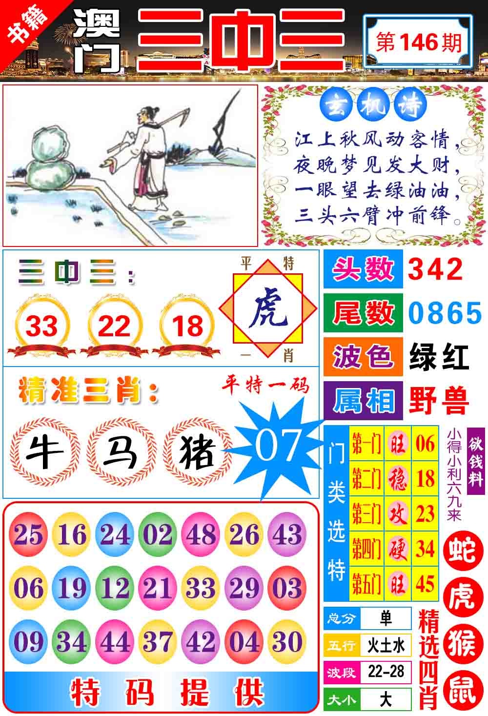 146期澳门宝典三中三[图]