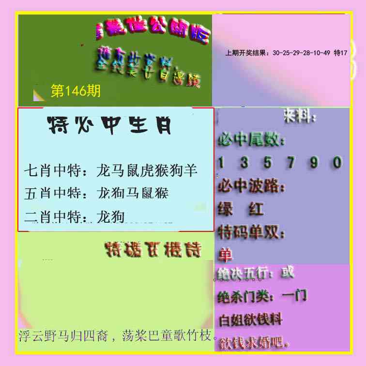 146期波肖门尾最佳公开版[图]