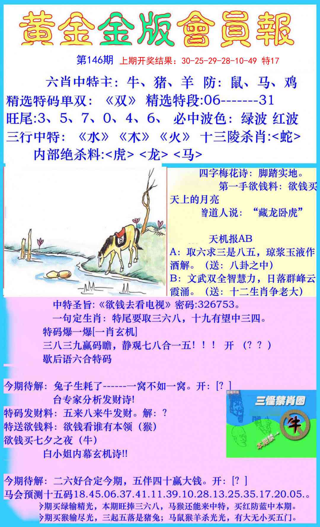 146期黄金金版会员报[图]
