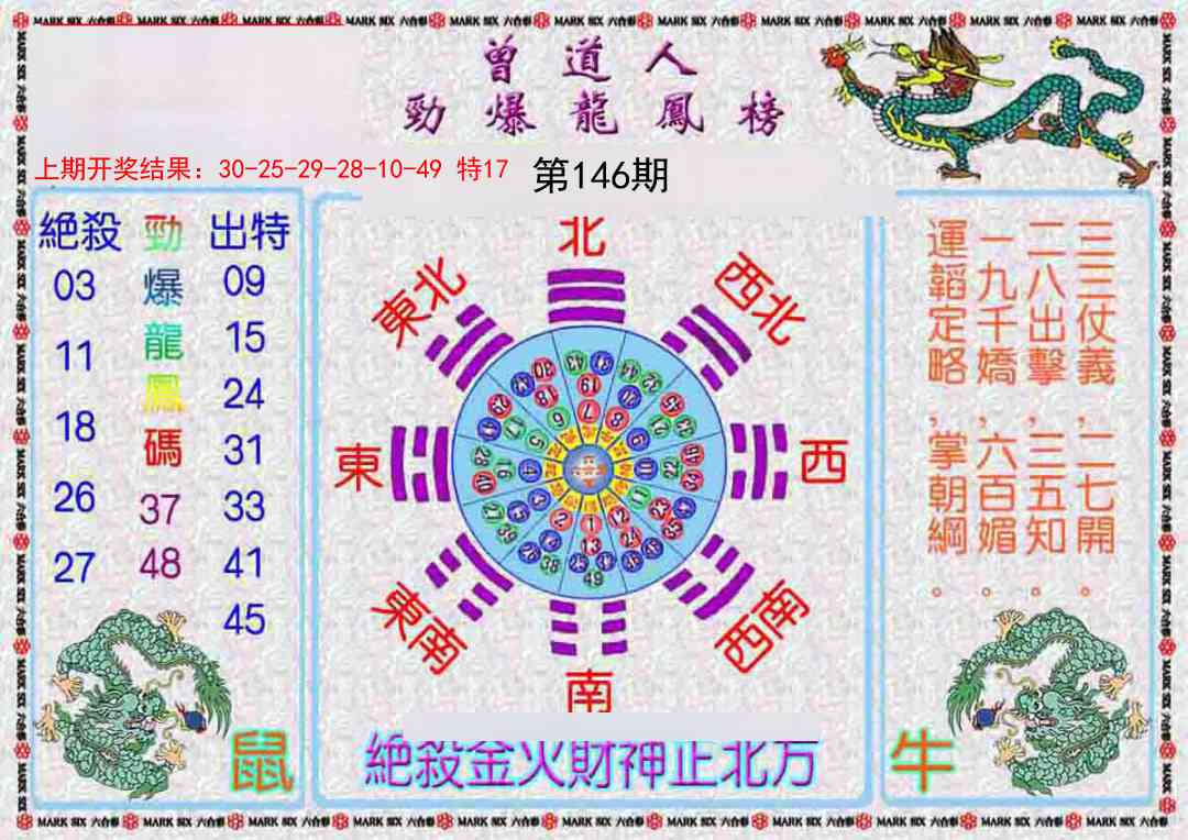 146期曾道人劲爆龙凤榜[图]