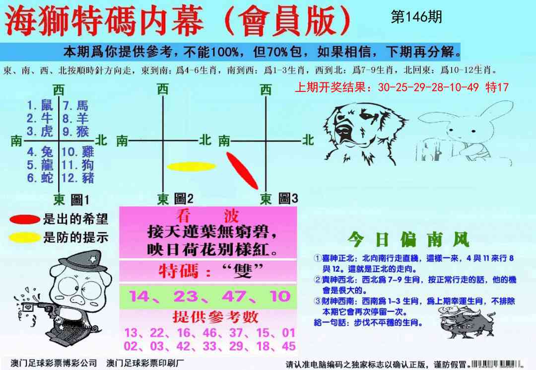 146期海狮特码会员报[图]