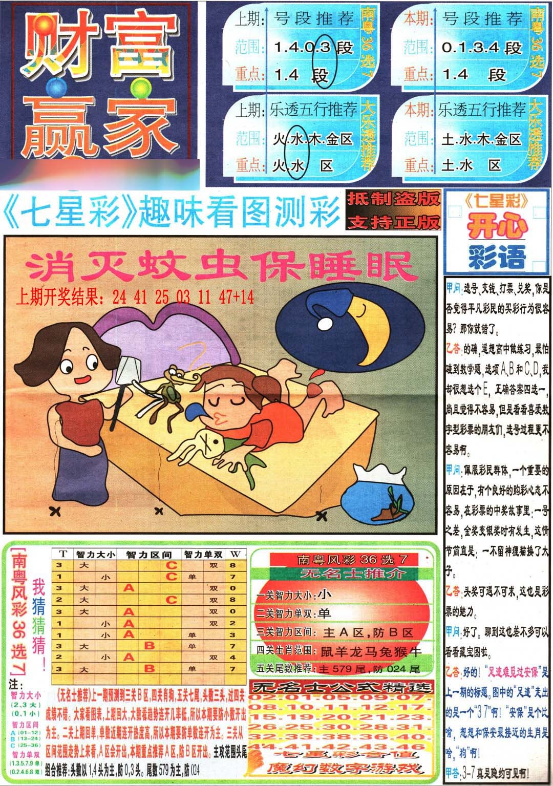 147期财富赢家（七星彩）[图]