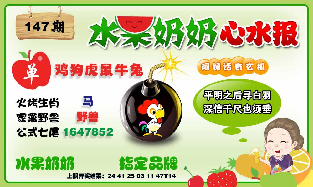 147期水果心水报[图]