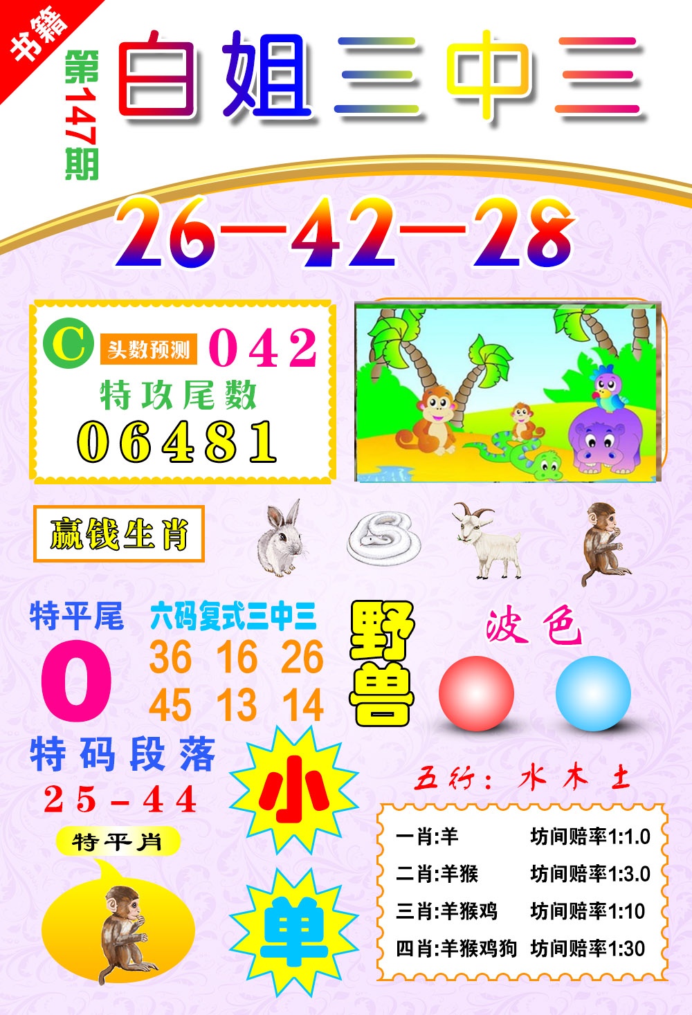 147期澳门白姐锦囊[图]