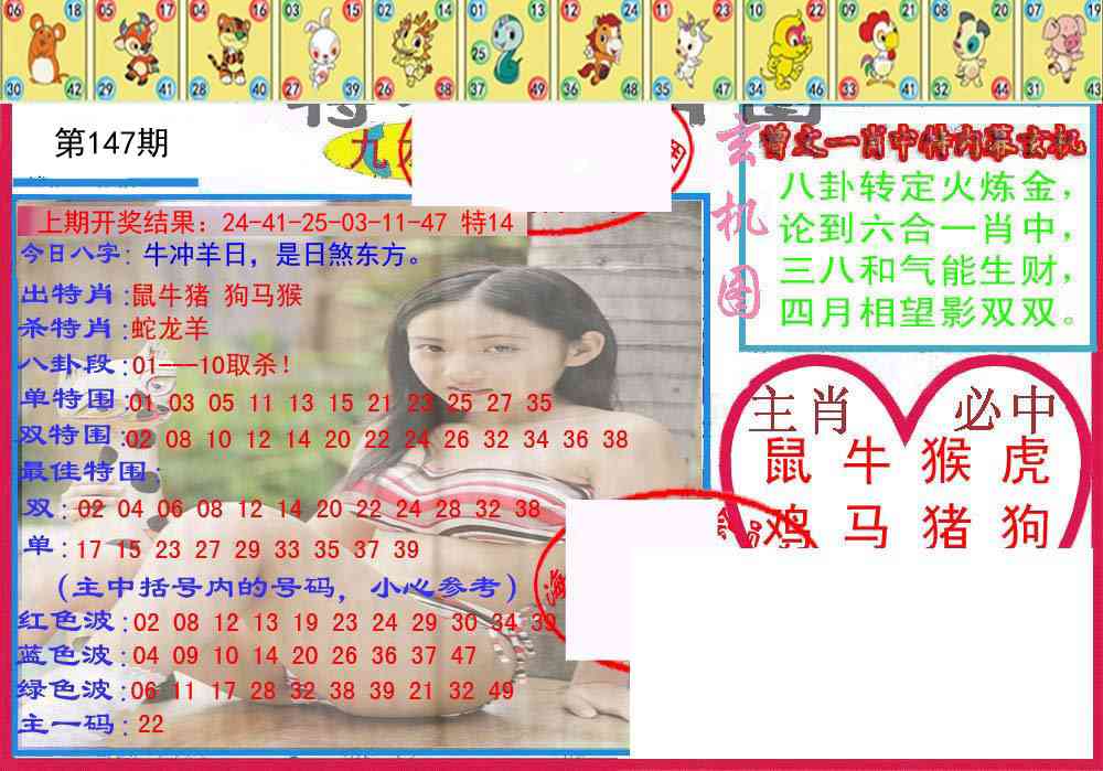 147期特码生肖图[图]