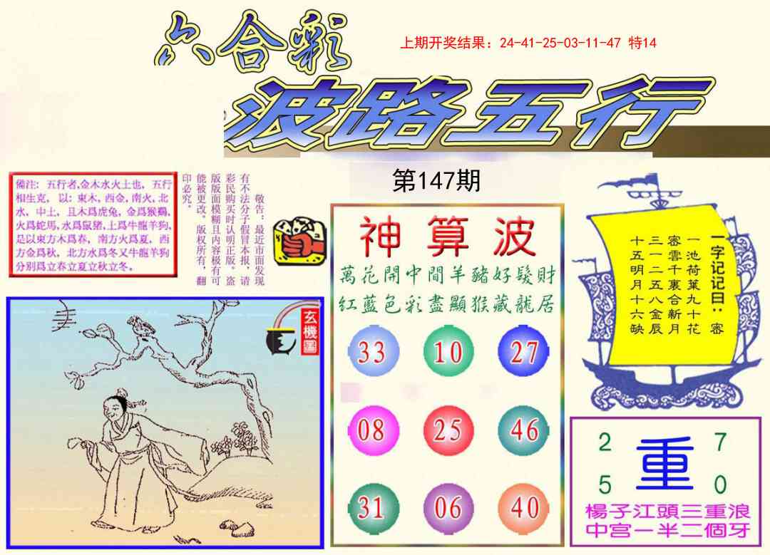 147期波路五行[图]