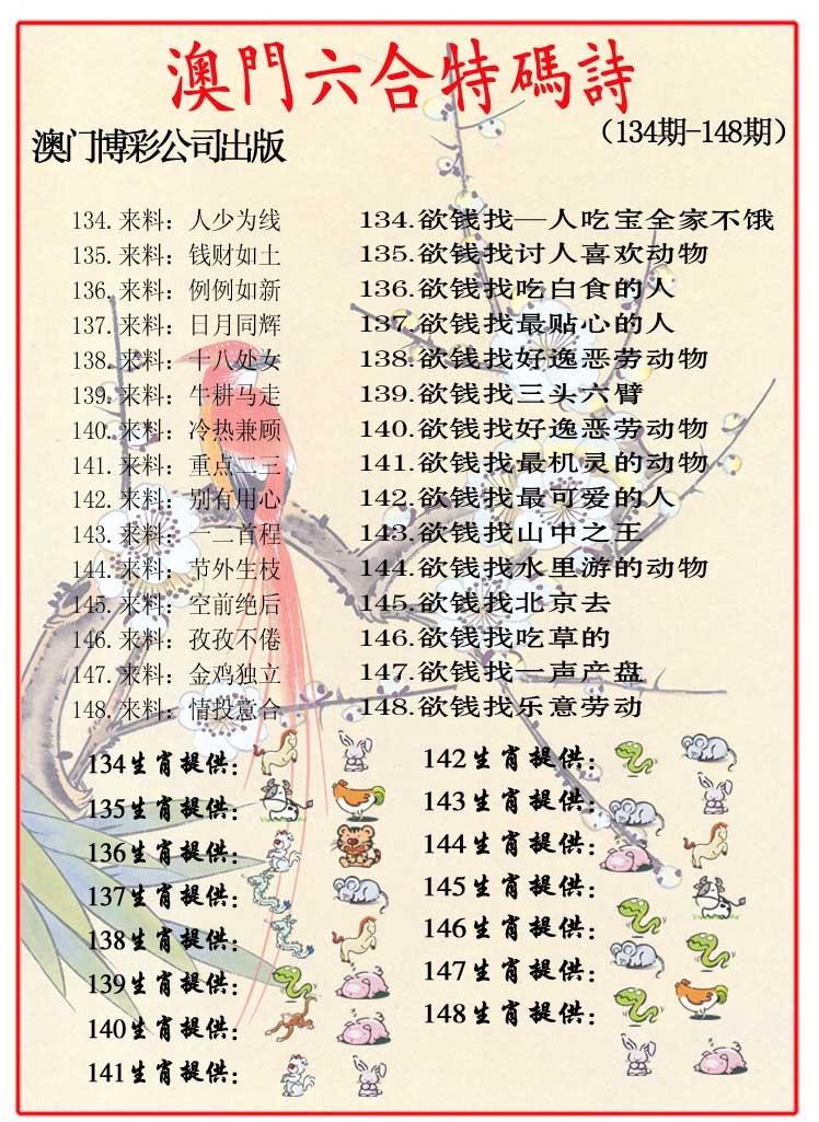 147期内部特码诗[图]